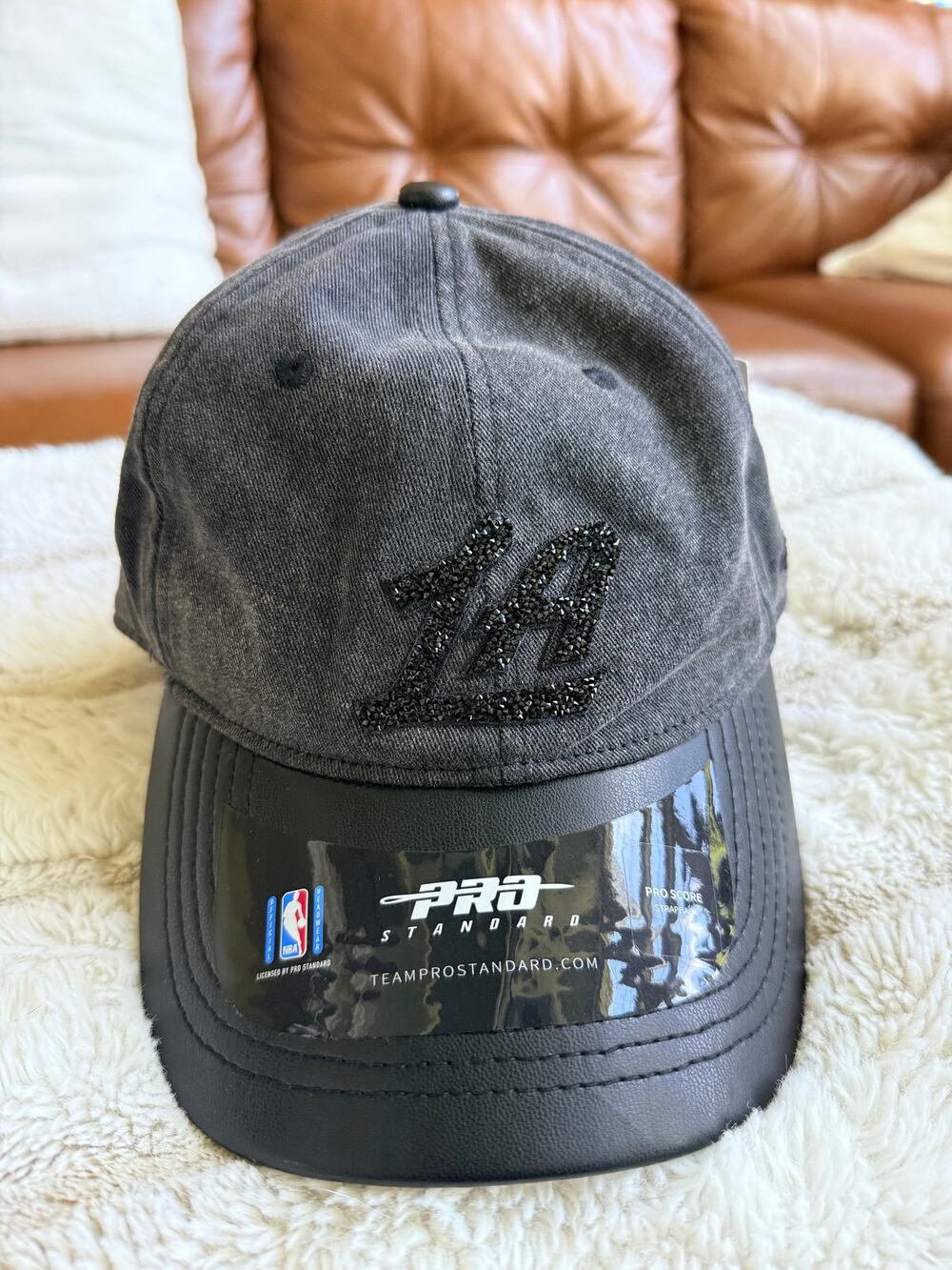 Pro Standard NBA LA Black Rhinestone Strapback Hat NWT